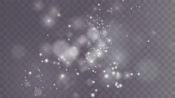 Χριστουγεννιάτικο Φόντο Σκόνη Σκόνης Μαγική Αστραφτερή Λευκή Σκόνη Λεπτά Γυαλιστερά — Διανυσματικό Αρχείο