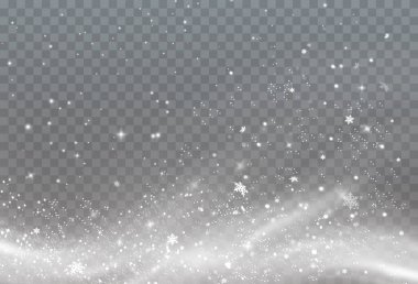 Soğuk kış rüzgarı dokusu. Tatil vektör tipi. Soğuk bir kar fırtınasının Noel etkisi. Vektör PNG. Vektör illüstrasyonu