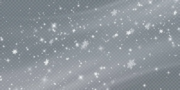 Texture Freddo Vento Invernale Tempesta Neve Vettore Vacanza Effetto Natale — Vettoriale Stock