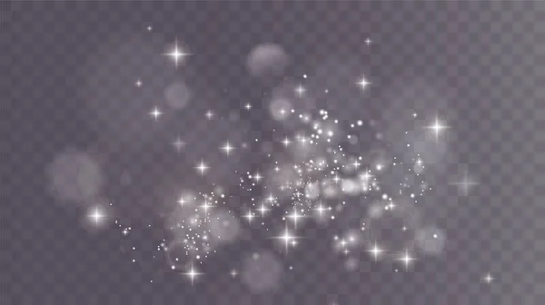 Рождественский Фон Пудер Волшебная Белая Пыль Чуть Чуть Отваливаются Блестящие — стоковый вектор