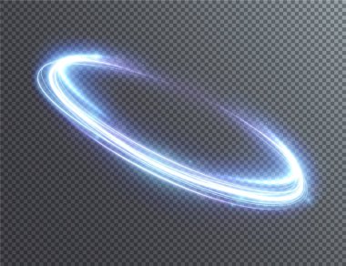 Açık mavi Twirl. Mavi çizginin kıvrımlı ışık etkisi. PNG parlak mavi daire. Açık mavi pedistal, podyum, platform, masa. Vektör PNG. Vektör illüstrasyonu