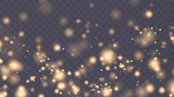 Fondo Navidad Polvo Png Polvo Oro Brillante Mágico Las Partículas — Archivo Imágenes Vectoriales