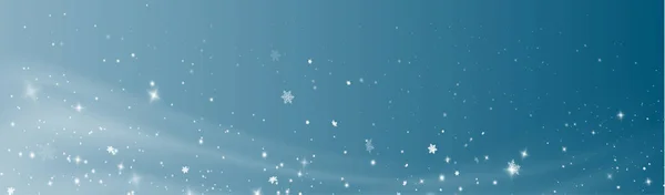 Weihnachtlicher Hintergrund Pulverfass Magischer Glänzender Weißer Staub Blauer Hintergrund Feine — Stockvektor