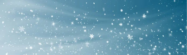 Weihnachtlicher Hintergrund Pulverfass Magischer Glänzender Weißer Staub Blauer Hintergrund Feine — Stockvektor