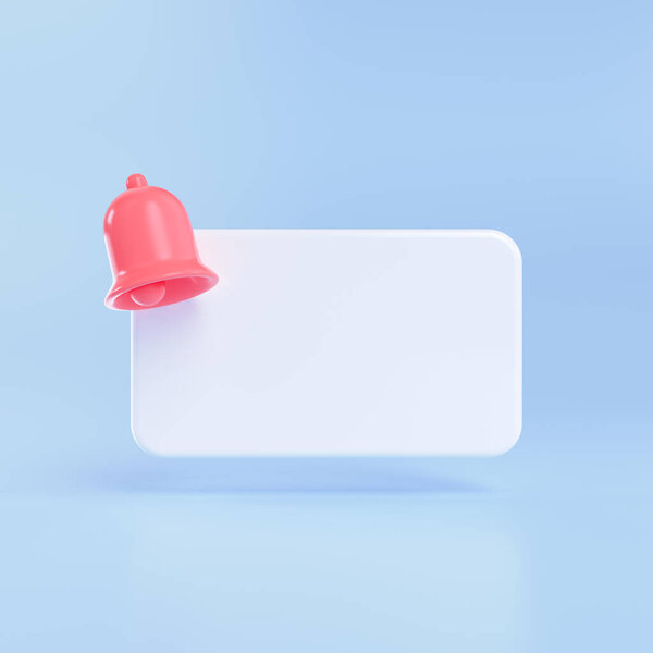 Empty Reminder Popup Push Notification Icon Render Illustration Royalty Free Stock Images