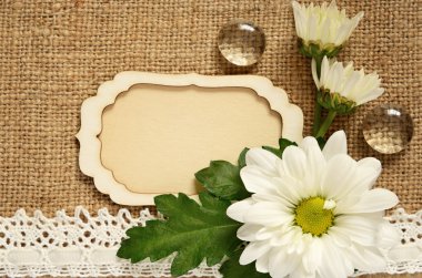 kart ve papatya aranjman