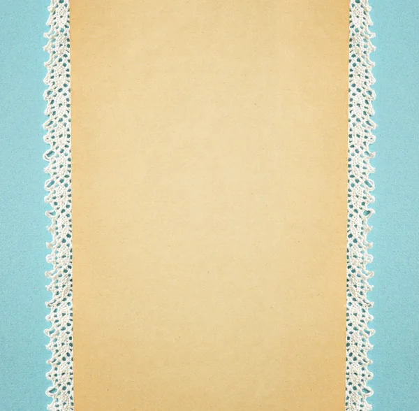Achtergrond met papier en lacy strepen — Stockfoto