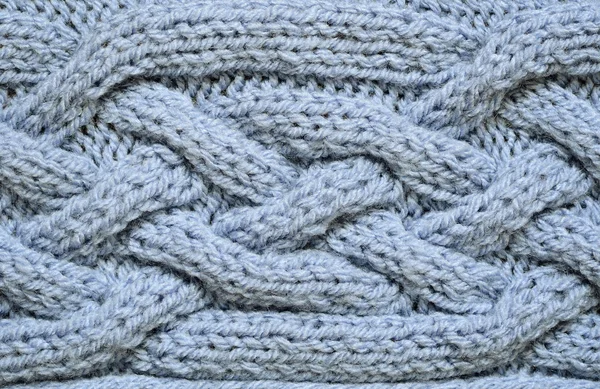 Fond tricoté bleu — Photo