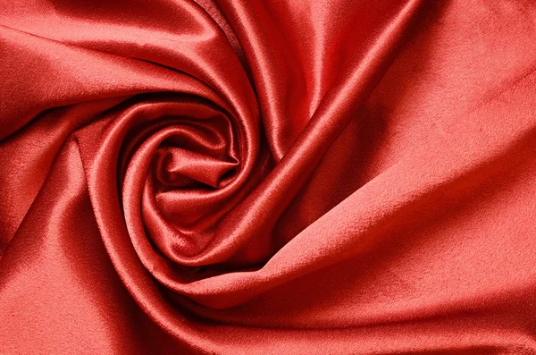 Red draped silk — Stock Photo, Image