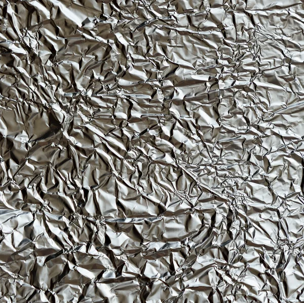 Crumpled foil — Stock Photo, Image