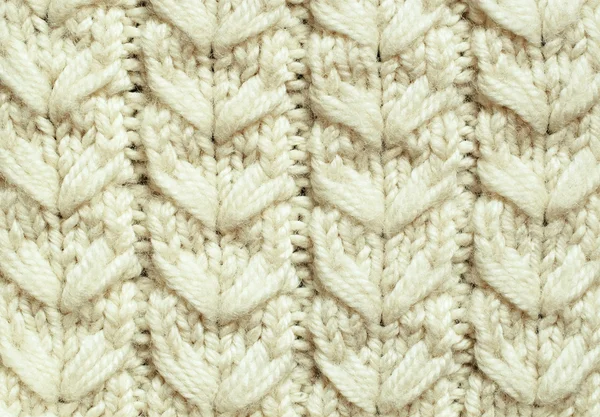 Fond tricoté blanc — Photo