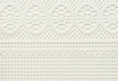 soyut desenli beyaz dantel