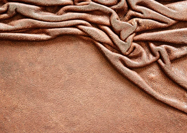 Läder med draperad veck — Stockfoto