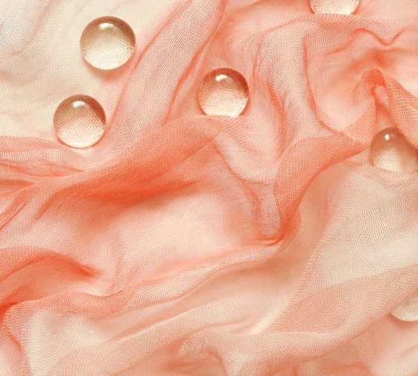 Viscose draped fabric with drops — Stock Photo, Image