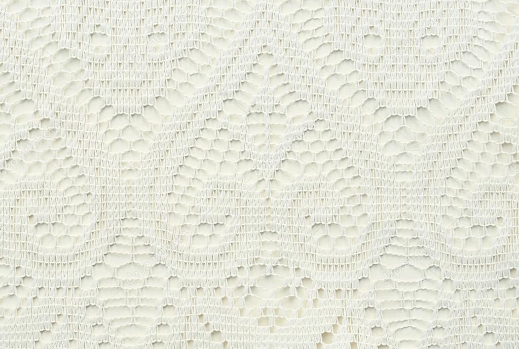 White lace with abstract pattern