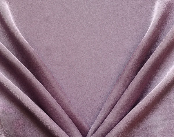 Lilac draped silk fabric — Stock Photo, Image