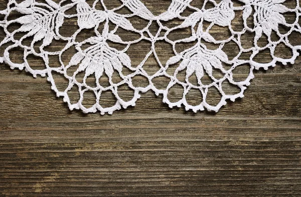 Crochet dentelle sur bois — Photo