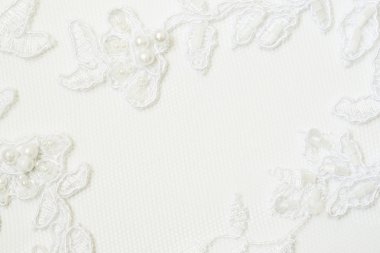 beyaz gelinlik dantel closeup