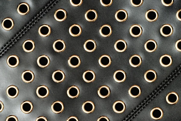 Back leather with holes — Stock Photo, Image