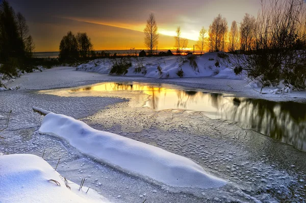 Winter evening — Stock Photo, Image
