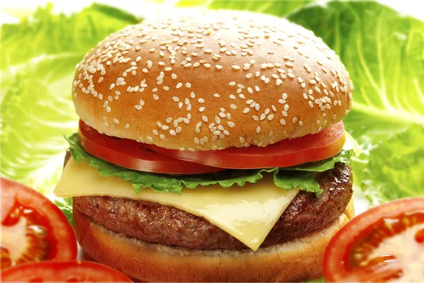 Käseburger — Stockfoto