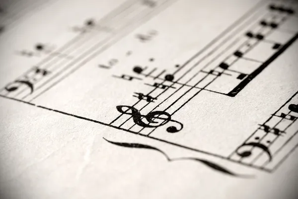 Musikalisk notation — Stockfoto