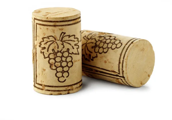 Bottle corks isolated — Stock Photo, Image