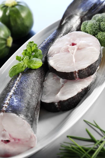 Sliced hake — Stock Photo, Image