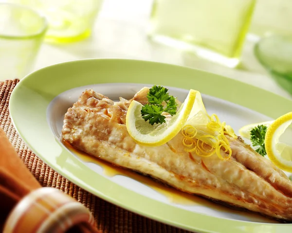 Sea bream dish — Stock Photo, Image