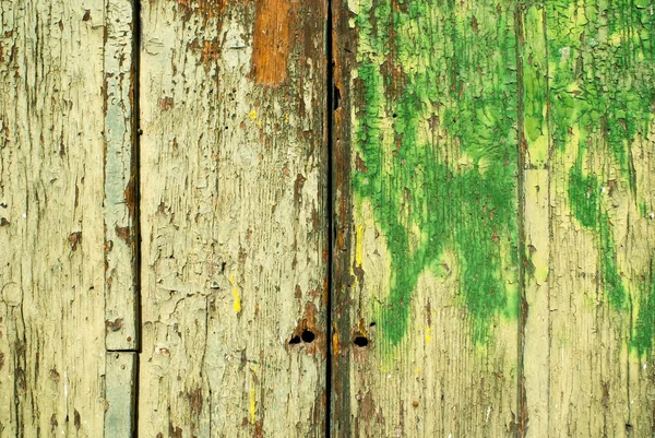 Éves zöld ajtó — Stock Fotó