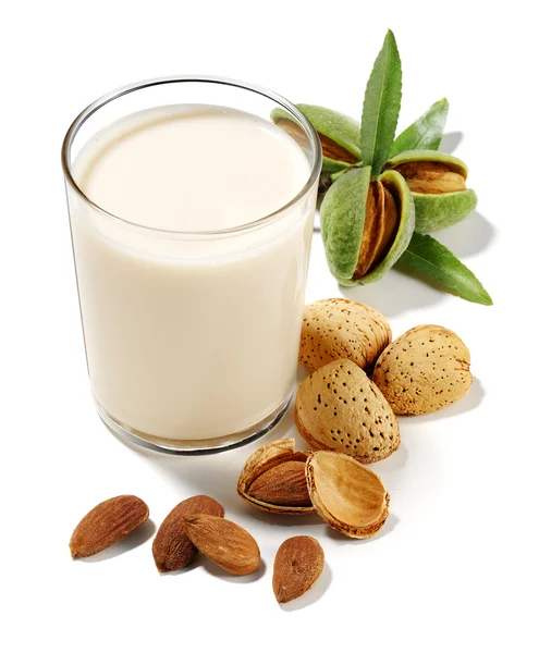 Almonds drink isolated — Stock Photo, Image