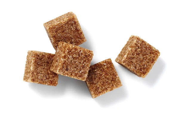 Brown sugar cubes — Stock Photo, Image