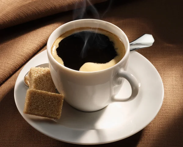 Svart kaffekopp — Stockfoto