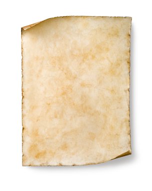 old parchment isolated