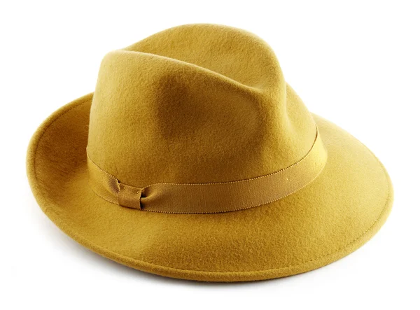 Yellowish womwn hat — Stock Photo, Image