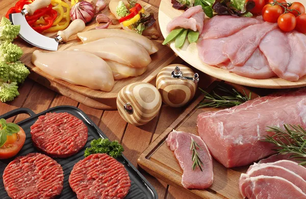 Assorted meat for barbecue — Stock Photo, Image