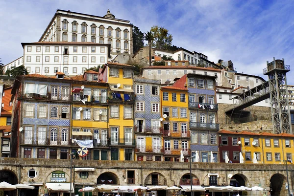 Porto, ribeira, Portugalsko — Stock fotografie