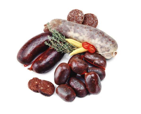 Assorted blood sausage — Stock Photo, Image