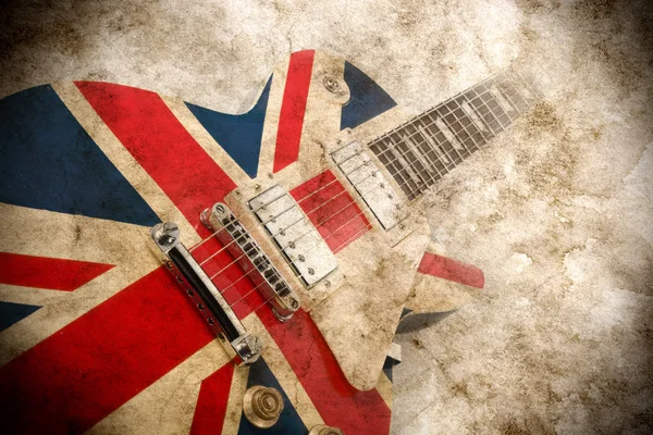 グランジ英国ポップ ギター — ストック写真