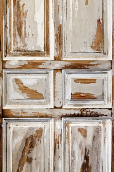 Aged white interior door — Stock Photo, Image