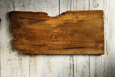 aged wooden singboard clipart