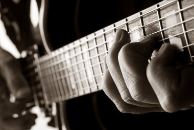 caz gitar çalmak