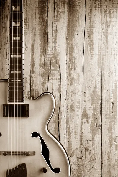 Jazz guitar background — Stock Photo, Image