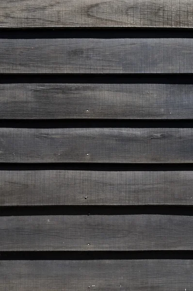 黒の木製のスラット — ストック写真