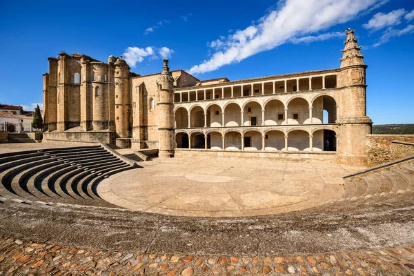 Saint Benito Kloster Udsigt Alcantara Caceres Extremadura Spanien - Stock-foto