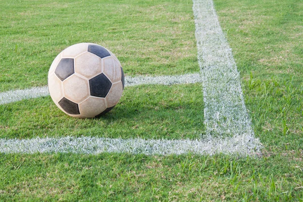 Football on the corner — Stock Photo, Image