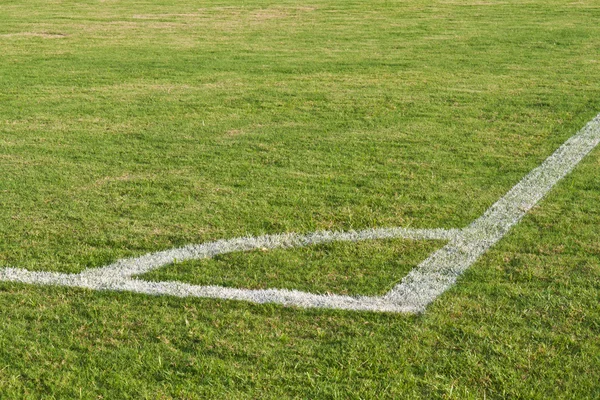 Corner of Football field — Stock Photo, Image
