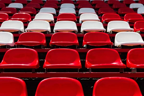 Red and white seats — Stock Photo, Image