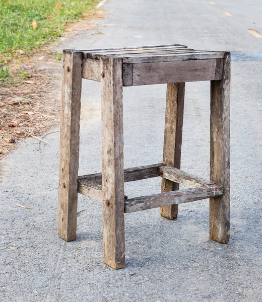 Gammel træ stol - Stock-foto