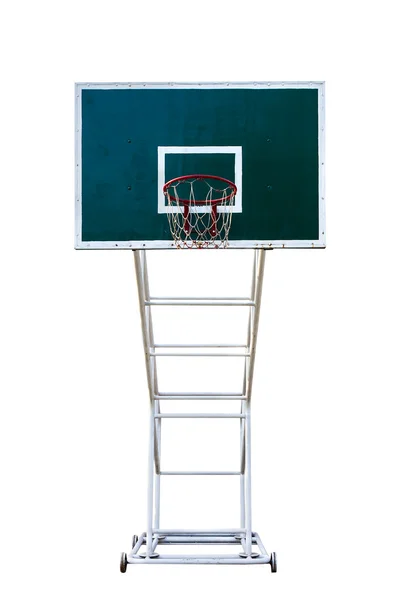 Баскетбольная доска на белом фоне — стоковое фото